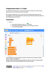 Scratch Unterrichtsmaterialien für die Schule
